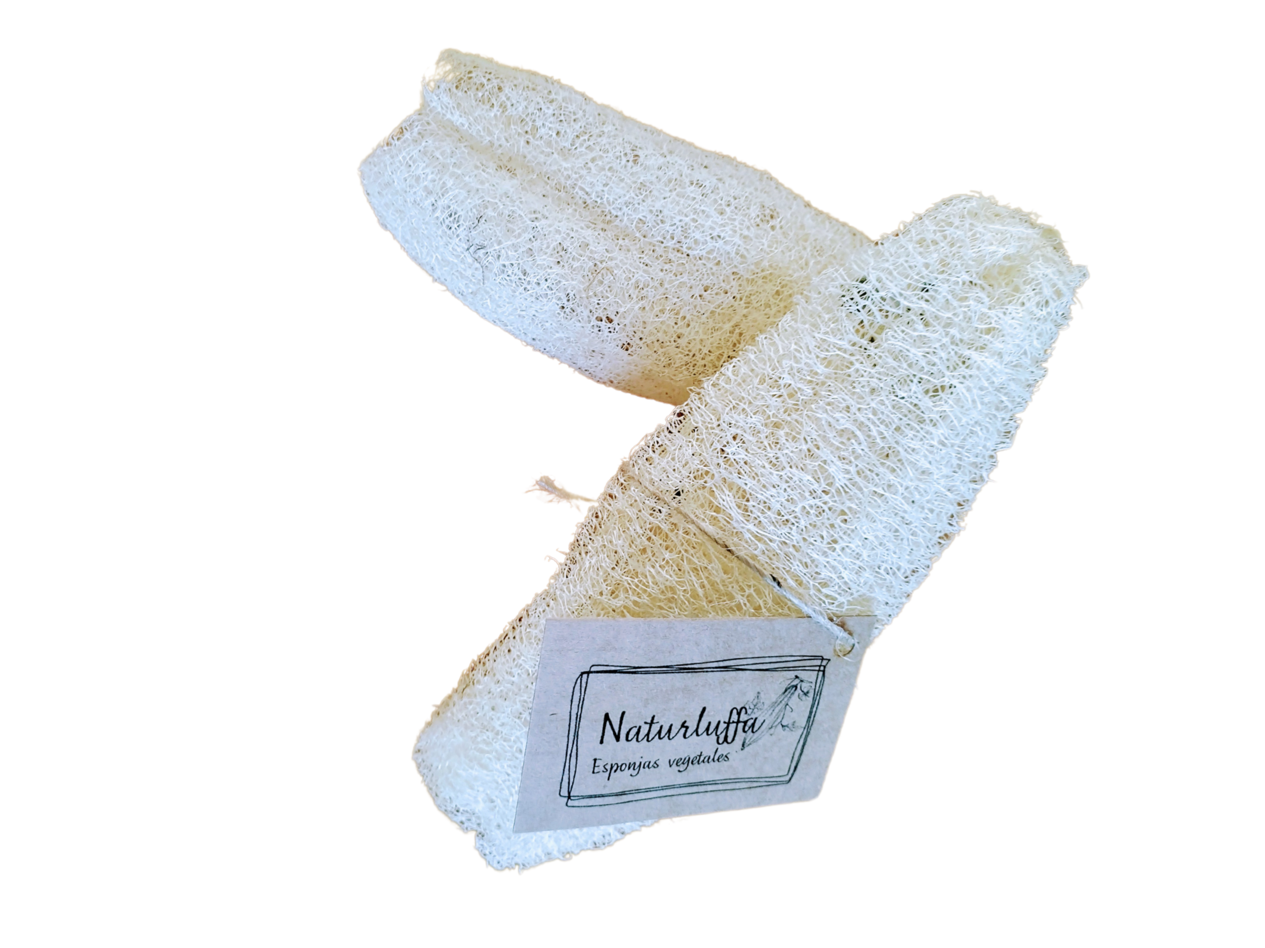 Esponja vegetal de luffa para pieles sensibles. Pack de 2 unidades. - 2