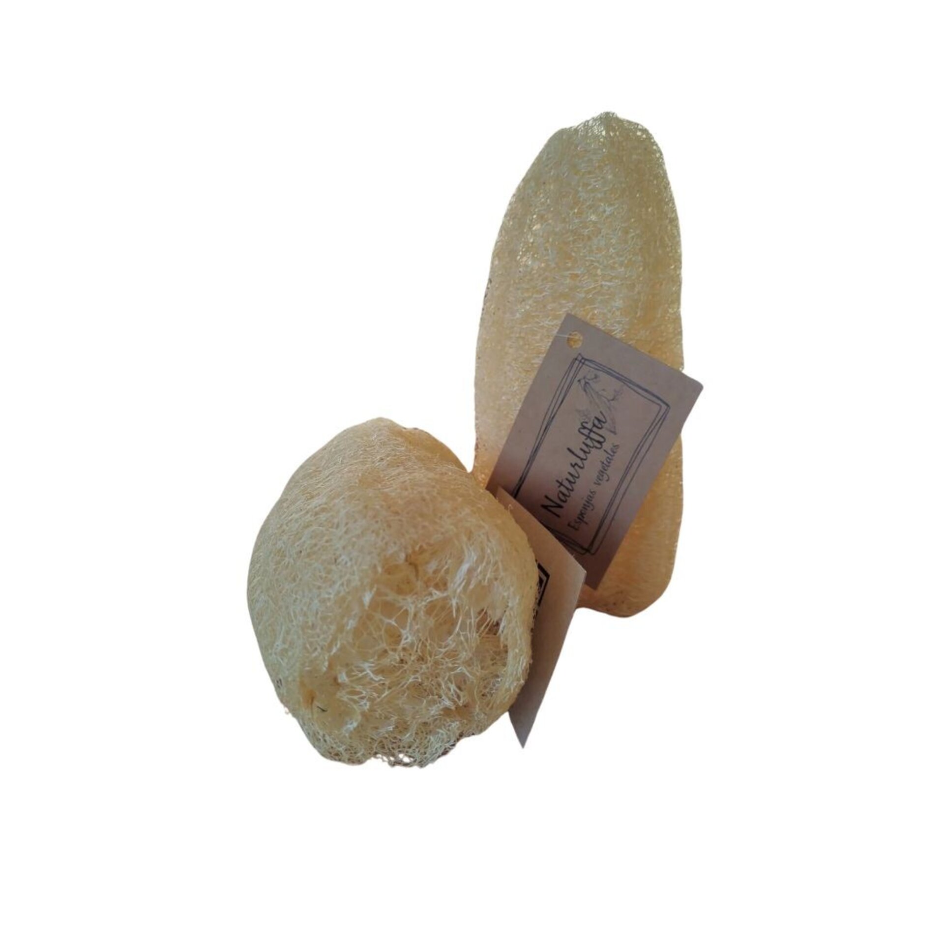 Esponja vegetal de luffa grande. 100% natural y compostable. - 3